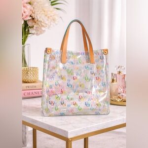 Dooney & Bourke Clear Tote with Multicolor Accents